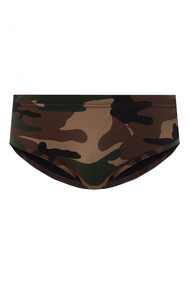 Brown Logo swim briefs Dsquared2 Vitkac Germany